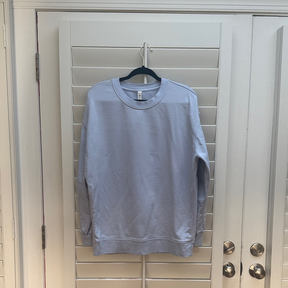 lululemon athletica women’s Soft Blue Crewneck Sweater